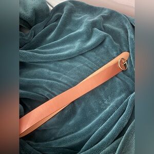 Stylish Brown Belt with Gold Buckle